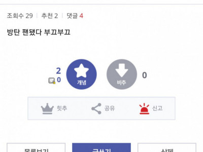 방탄을 까고싶었던 디시인의 최후