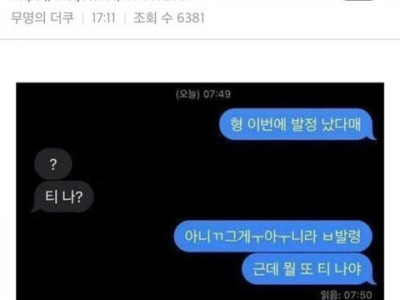 형 이번에 발정 났다매