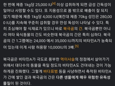 비타민 A가 풍족한 음식