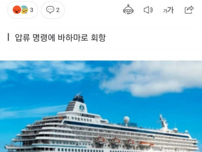 기름값 안낸 크루즈선 도주.news