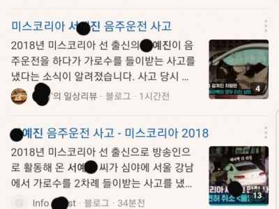 음주운전 미코 출신 방송인 서x진