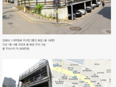 월 3000만원 나온다는 청담동 주차장