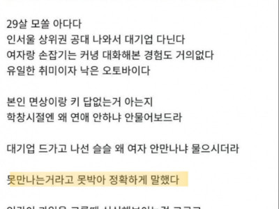 29살 대기업인데 여자 못만난다.jpg