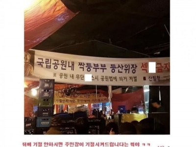 불륜 등산커플에 개빡친 산림청.jpg