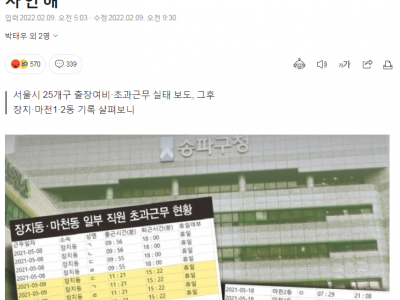 ‘공무원증 돌려찍기’ 정황…송파구, 초과근무 대리인증 감사 안 해