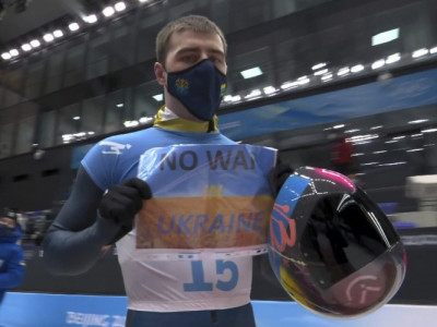 “전쟁금지”…경기 후 ‘반전 메시지’ 전한 우크라이나 선수, IOC 입장은