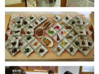 전라도 밥상에 놀란 외국인jpg