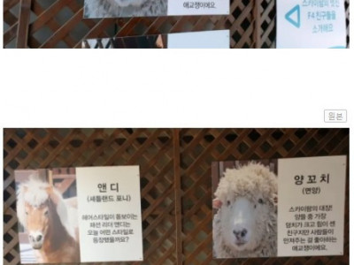 동물원에서 이름을 이렇게 지어도 되는거임?