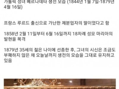 부패하지 않는 시신