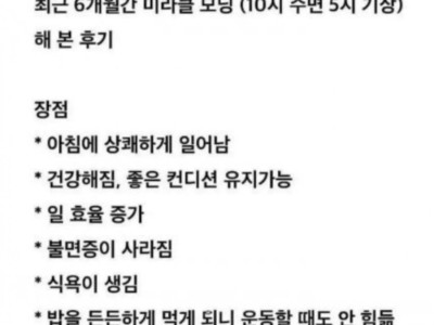 미라클 모닝 후기