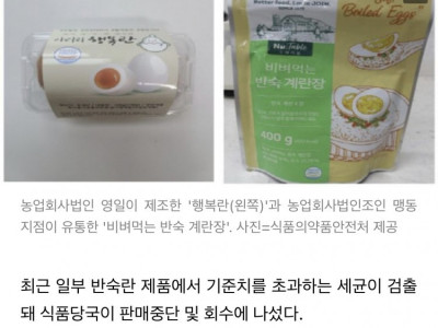 '이 반숙 계란장' 먹지 말고 반품하세요… 대장균 기준치 초과