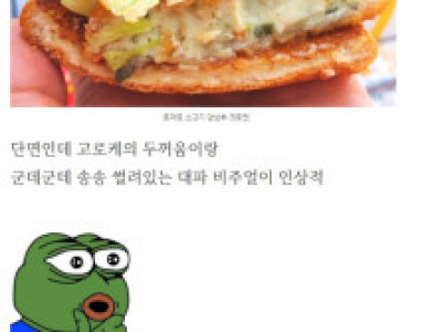 맥도날드 '진도대파버거' 후기