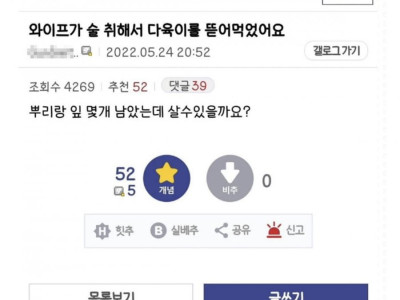 와이프가 술취해서 다육이를 먹었어요.jpg