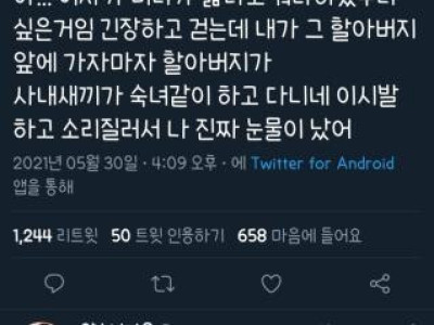 고전] 길가다가 할아버지에게 폭언 들어서 상처받은 여성.jpg