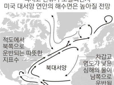 멕시코만류 소멸 가능성과 해류 멈추며 기후 격변, 200년 살인 한파의 흔적