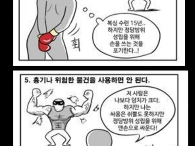 칼 든 상대가 나타났을 때 정당방위법