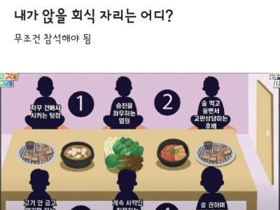 내가 앉을 회식자리는 어디?..JPG