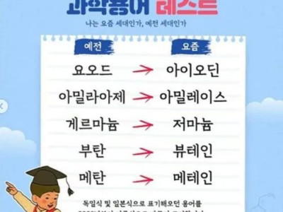 본인이 옛날사람인지 체크하는법