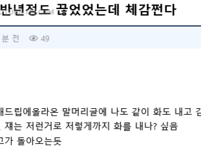 개드립] 커뮤니티를 6개월 정도 끊고 돌아온 후기.jpg
