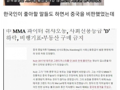 진짜 중국인 근황