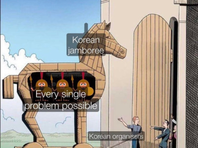 잼버리를 트로이 목마로 표현했네