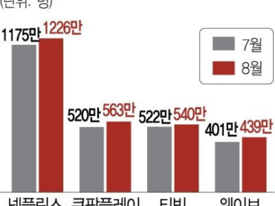 쿠팡플레이 ott 2위 등극