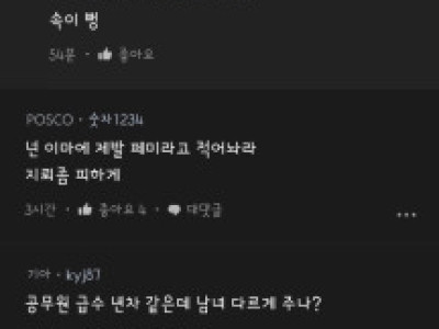 이거 보고도 남녀 임금격차 없다고 단언할 수 있어?