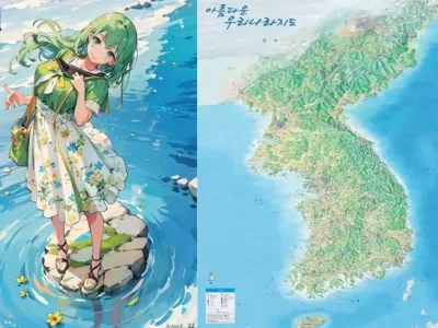 대한민국 지도를 AI 에 돌려본사람 ㄷ..JPG
