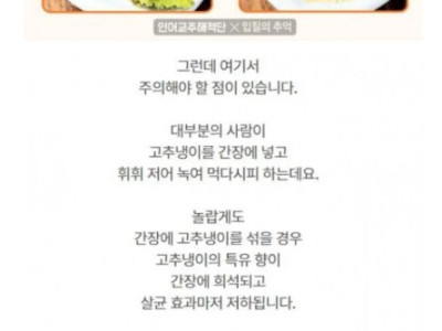 뭐? 간장에 와사비 풀어 먹으면 안되는 거라고?