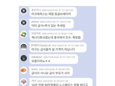 이제 급식들이 입기 시작했다는 브랜드