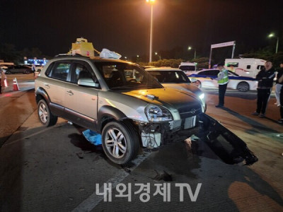 충북 청주 오창휴게소 보행하던 부부 덮친 SUV...사망 1명, 부상 1명