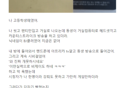 BJ하는 동생 IP추적한 디씨인.jpg