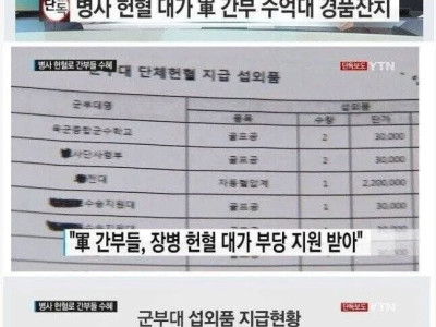 군대에선 헌혈해도 초코파이만 줬던이유.jpg