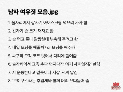 남자들이 하는 여우짓