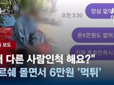 억대 포르쉐 타면서…대리비 6만원 먹튀한 차주