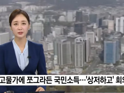 고물가에 쪼그라든 국민소득