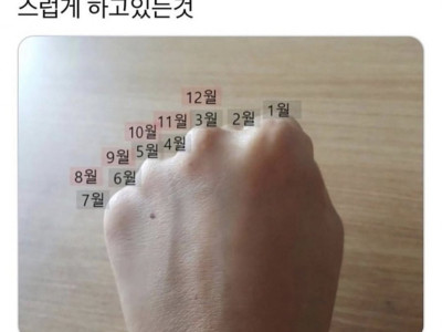 누구한테 배웠는지 기억 안나지만 자연스럽게 하고 있는 것