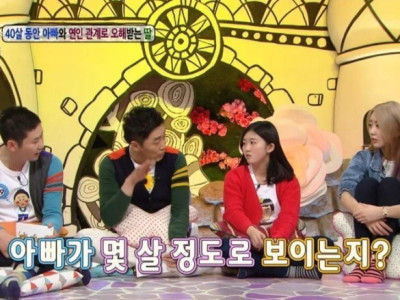 아빠가 동안이라 연인 사이로 오해받는 부녀 ㄷㄷ.JPG