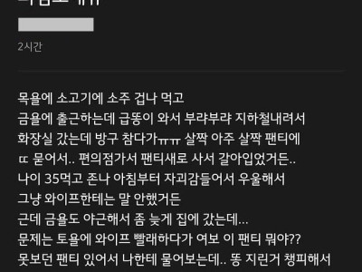 블라] 팬티 지린것도 속상한데 와이프가 의심도해ㅠ.jpg