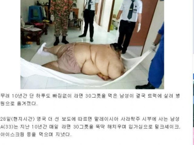 비만으로 호흡곤란