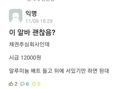 시급 12000원 알바
