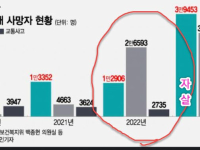 최근 3년간 유형별 사망자 추이