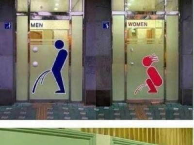 세계 각국의 화장실 남녀 표시