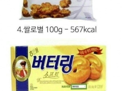 살찌는 과자..