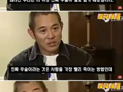 중국무술에 대한 이연걸의 견해