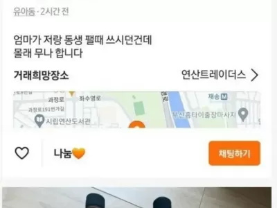 당근 마켓에 올라온 ㅎㄷㄷ한 물건 jpg