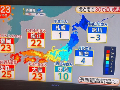 일본 평균 기온 근황