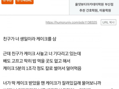 의외로 의견 갈린다는 생일케이크 논란.JPG