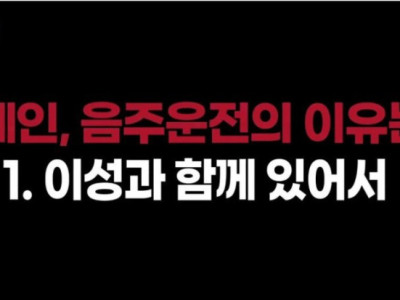 연예인이 음주운전을 하는 이유