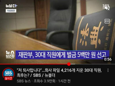 30대 직원이 퇴사할때